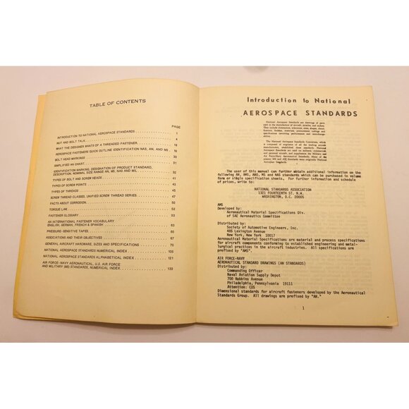 Aircraft Hardware Standards Manual & Engineering Reference 1971 Aviation Book - Picture 3 of 9
